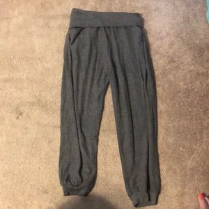 Fold over jogger lounge pants